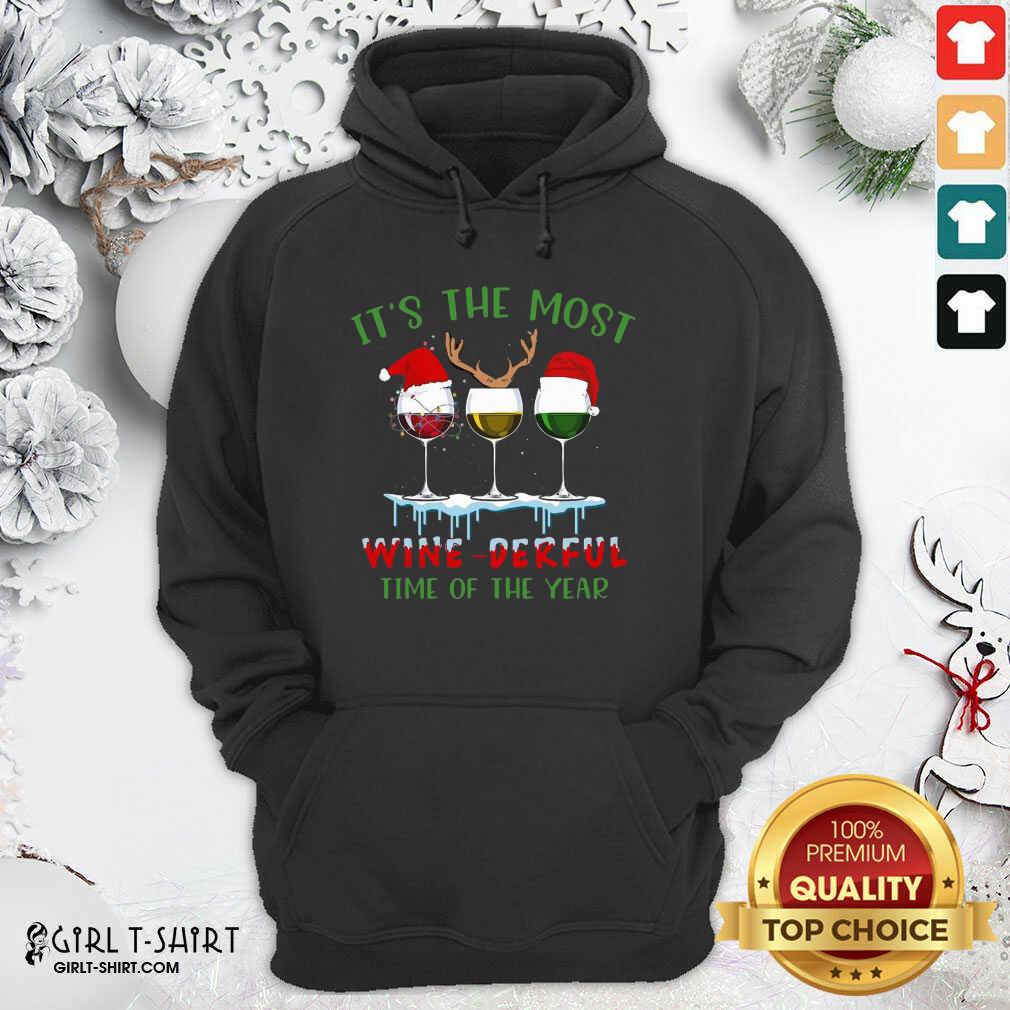 Best Its The Most Wine Derful Time Of The Year Merry Christmas Light Shirt - Image 5