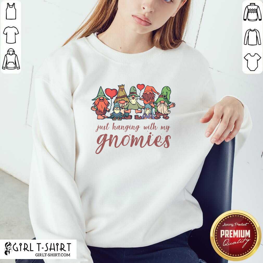Best Just Hanging With My Gnomies Christmas Squad Shirt - Image 5