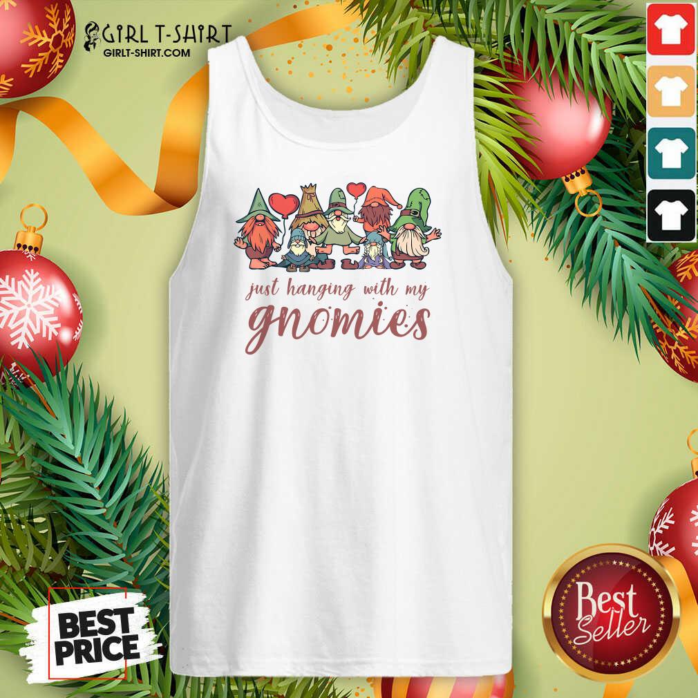 Best Just Hanging With My Gnomies Christmas Squad Shirt - Image 4