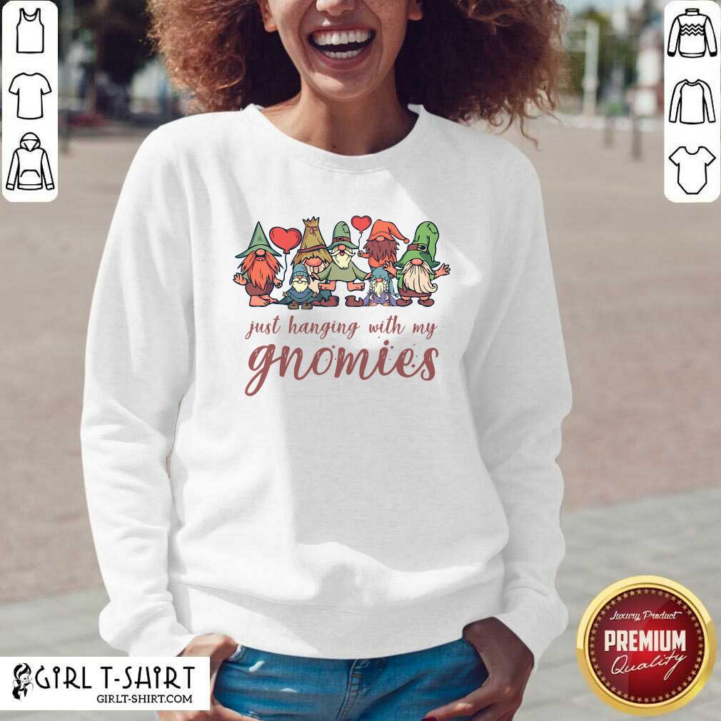 Best Just Hanging With My Gnomies Christmas Squad Shirt - Image 3
