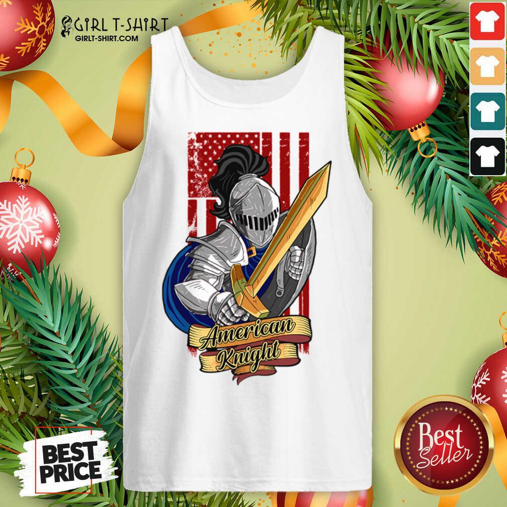 Best Knights Lover American Knight With Sword And Flag Shirt - Image 3