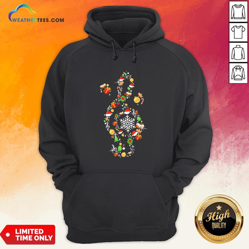 Best Music Note Santa Claus Merry Christmas Shirt - Image 5