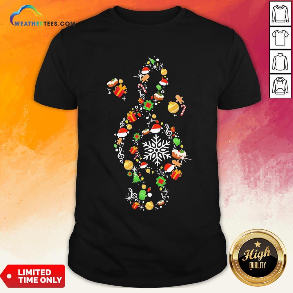 Best Music Note Santa Claus Merry Christmas Shirt