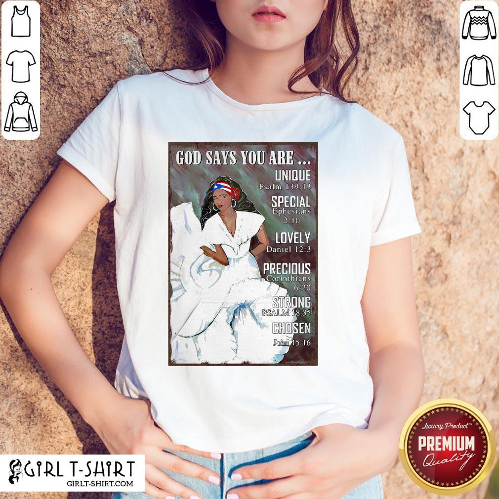 Best Puerto Rico Girl Bomba Dance Pr Girl God Says Vertical Poster Shirt