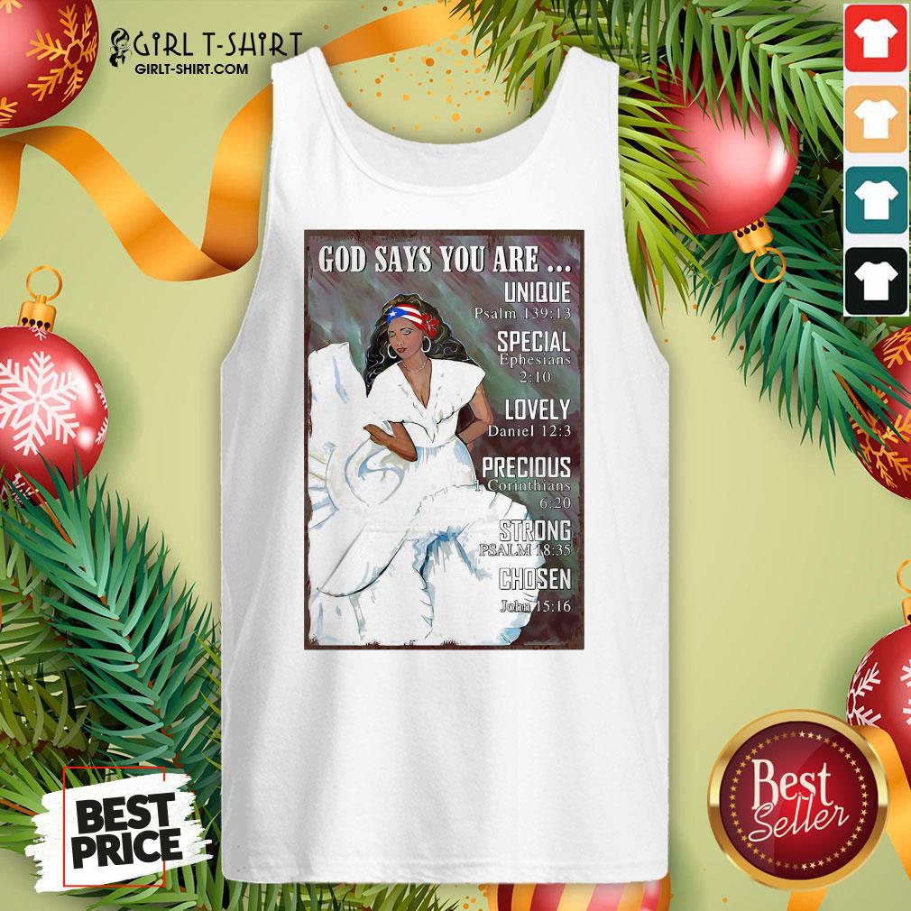 Best Puerto Rico Girl Bomba Dance Pr Girl God Says Vertical Poster Shirt - Image 3