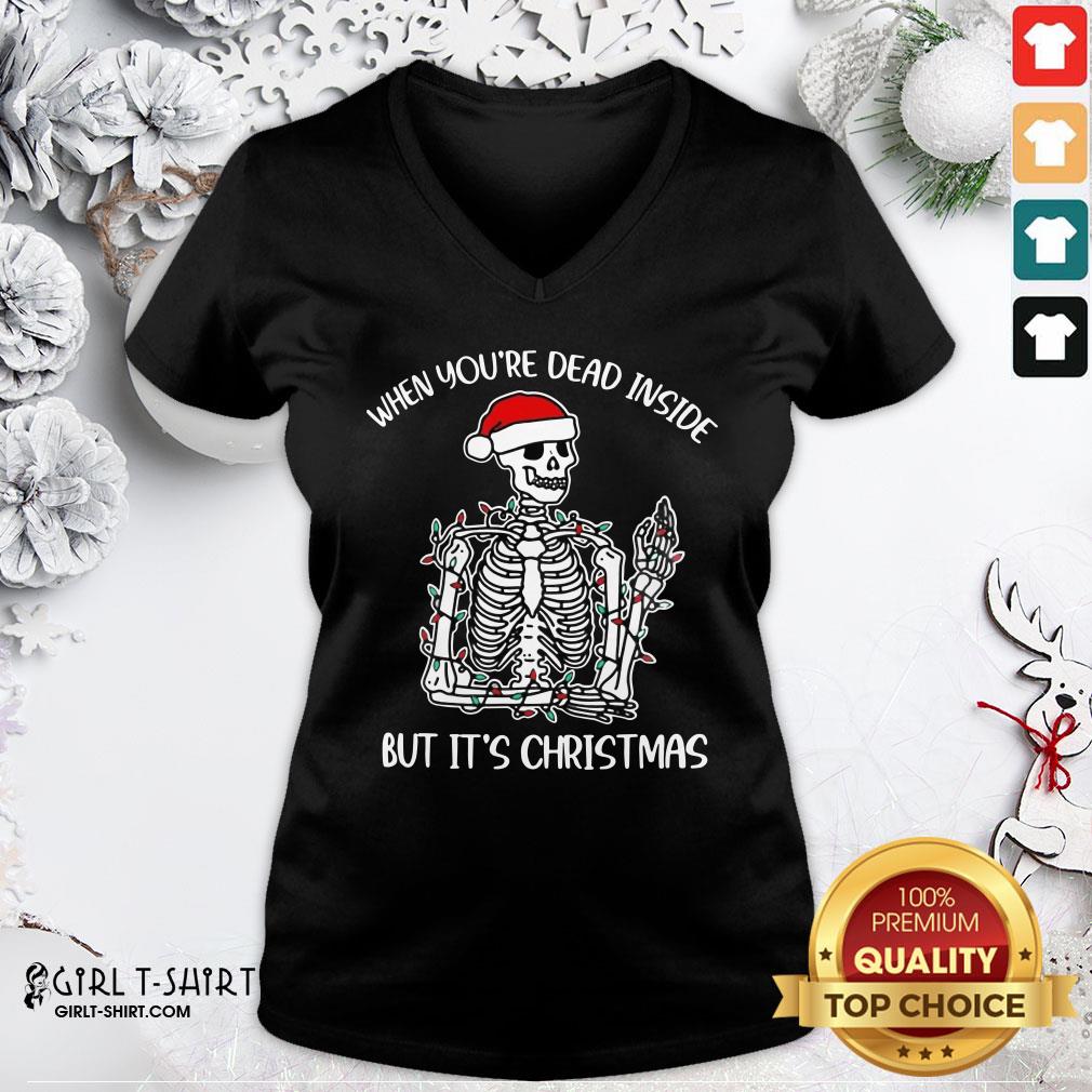 Best When You're Dead Inside But It Is Christmas Shirt - Image 2