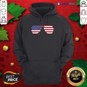 Alternative view of Better Biden Aviator Sunglasses Patriotic USA Flag 2020 Shirt