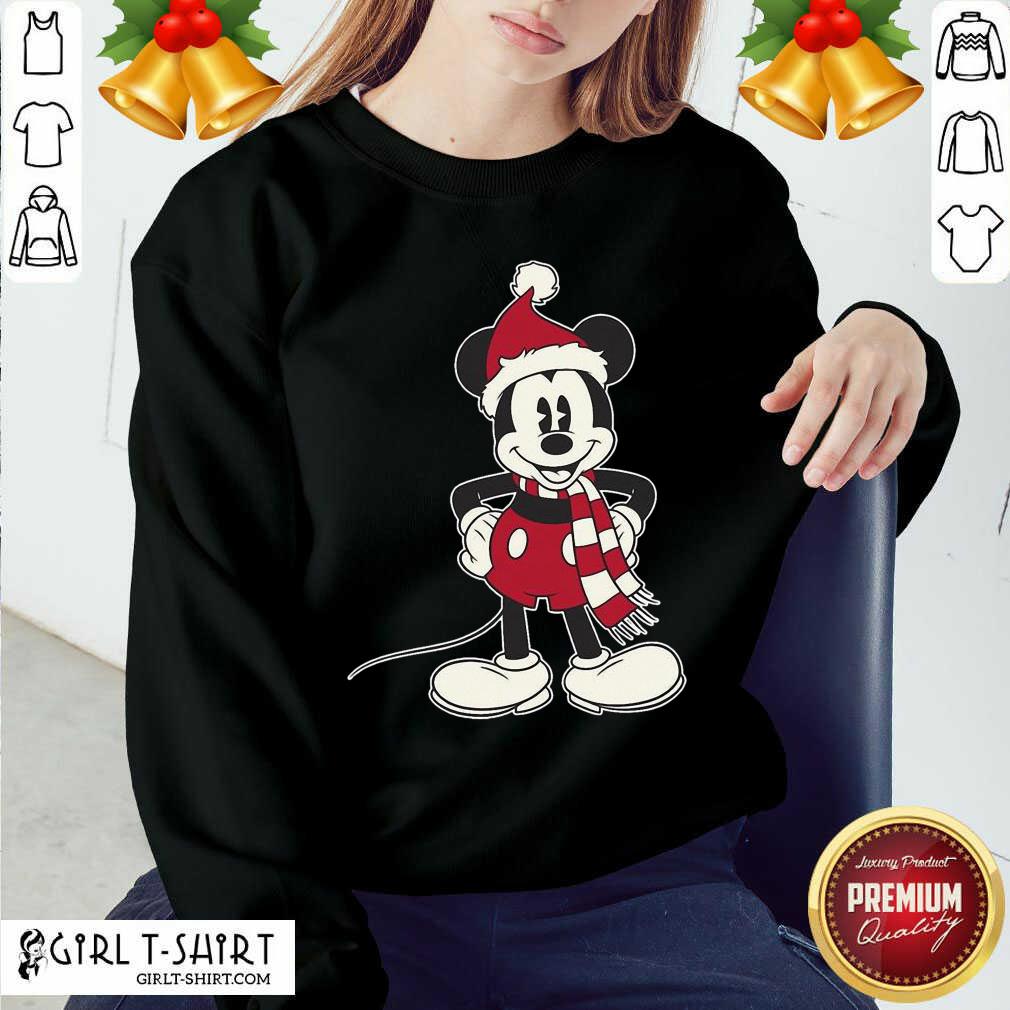 Better Mickey Mouse Santa Hat Merry Christmas Shirt - Image 2