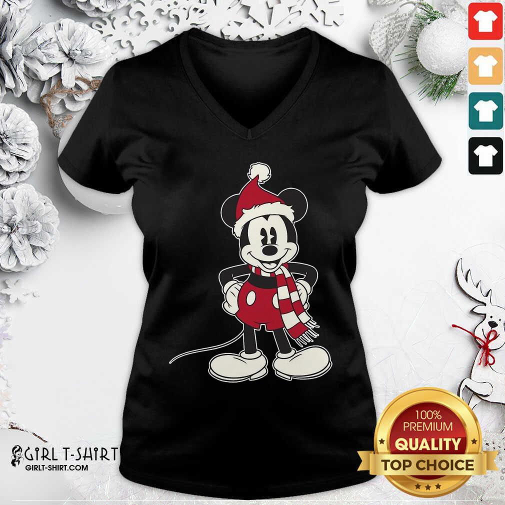 Better Mickey Mouse Santa Hat Merry Christmas Shirt - Image 3