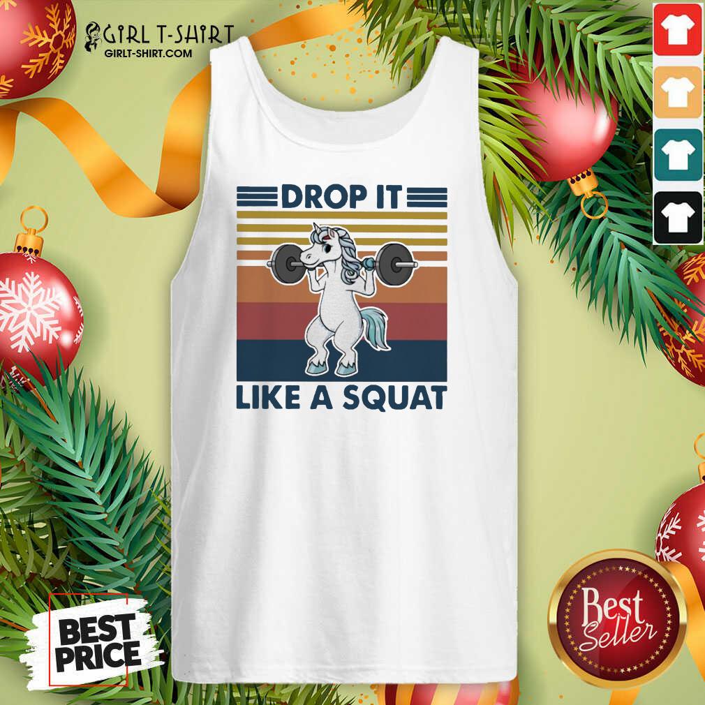 Better Unicorn Weightlifting Drop It Like A Squat Vintage Shirt - Image 4