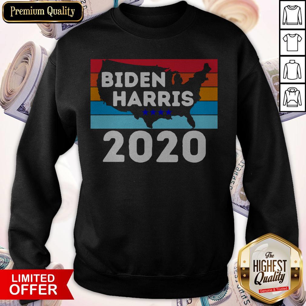 Biden Harris 2020 Vintage Retro Shirt - Image 4