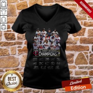 Alternative view of Minnesota Twins NL West Division Champions 2020 Signatures Shirt