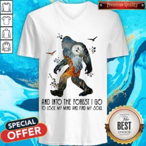Alternative view of Bigfoot And Into The Forest I Go To Lose My Mind And Find My Soul Shirt