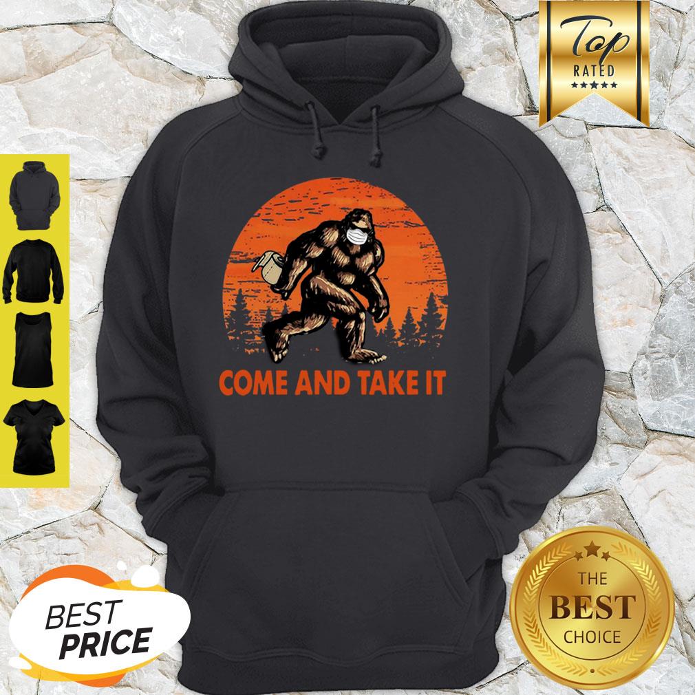 Bigfoot Sasquatch Come And Take It Sunset Toilet Paper Shirt - Image 5