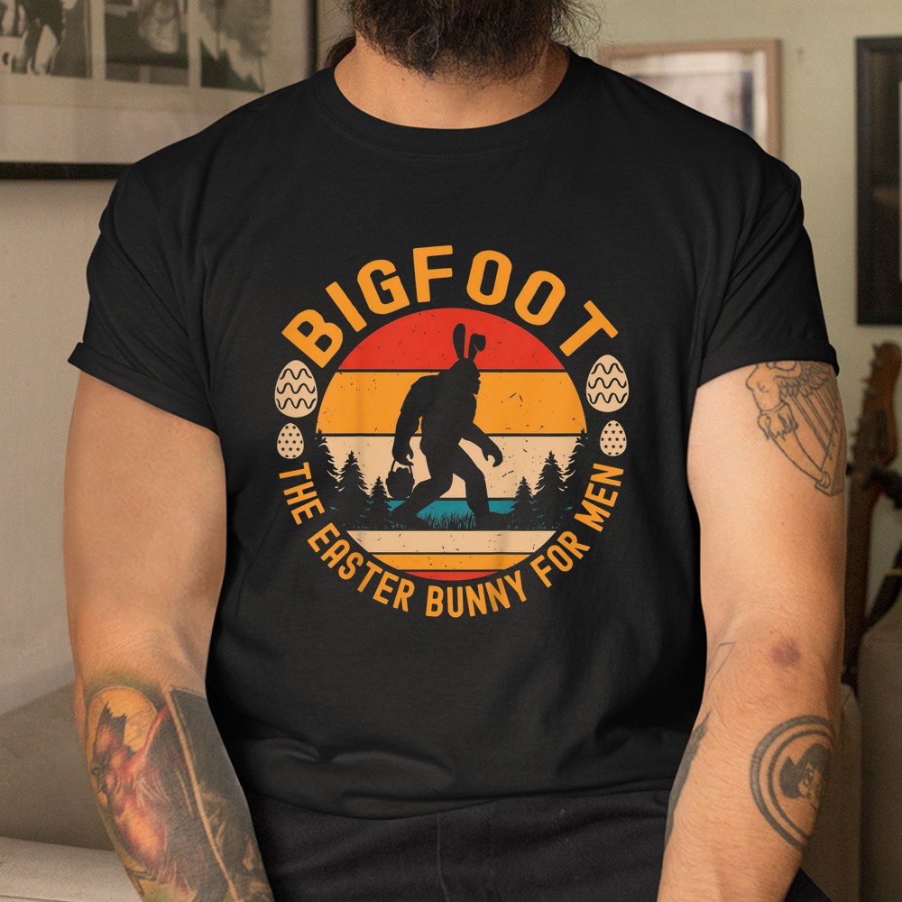 Bigfoot The Easter Bunny Sasquatch Easter Shirt - Image 3