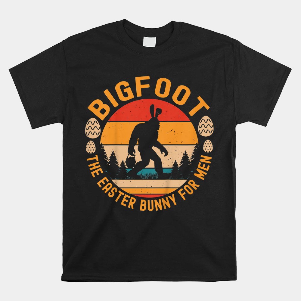 Bigfoot The Easter Bunny Sasquatch Easter Shirt - Image 5