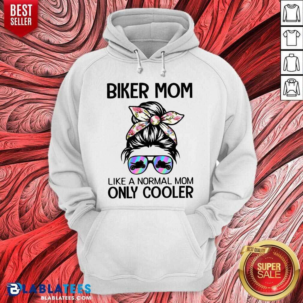 Biker Mom Like A Normal Mom Only Cooler Shirt - Image 2
