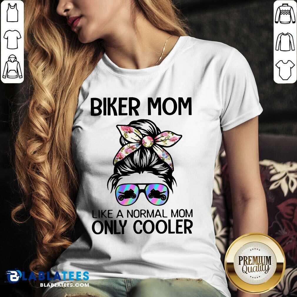 Biker Mom Like A Normal Mom Only Cooler Shirt - Image 3
