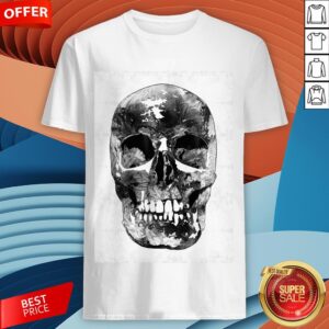 Black And White Skull Day Of Dead Dia De Los Muertos Shirt