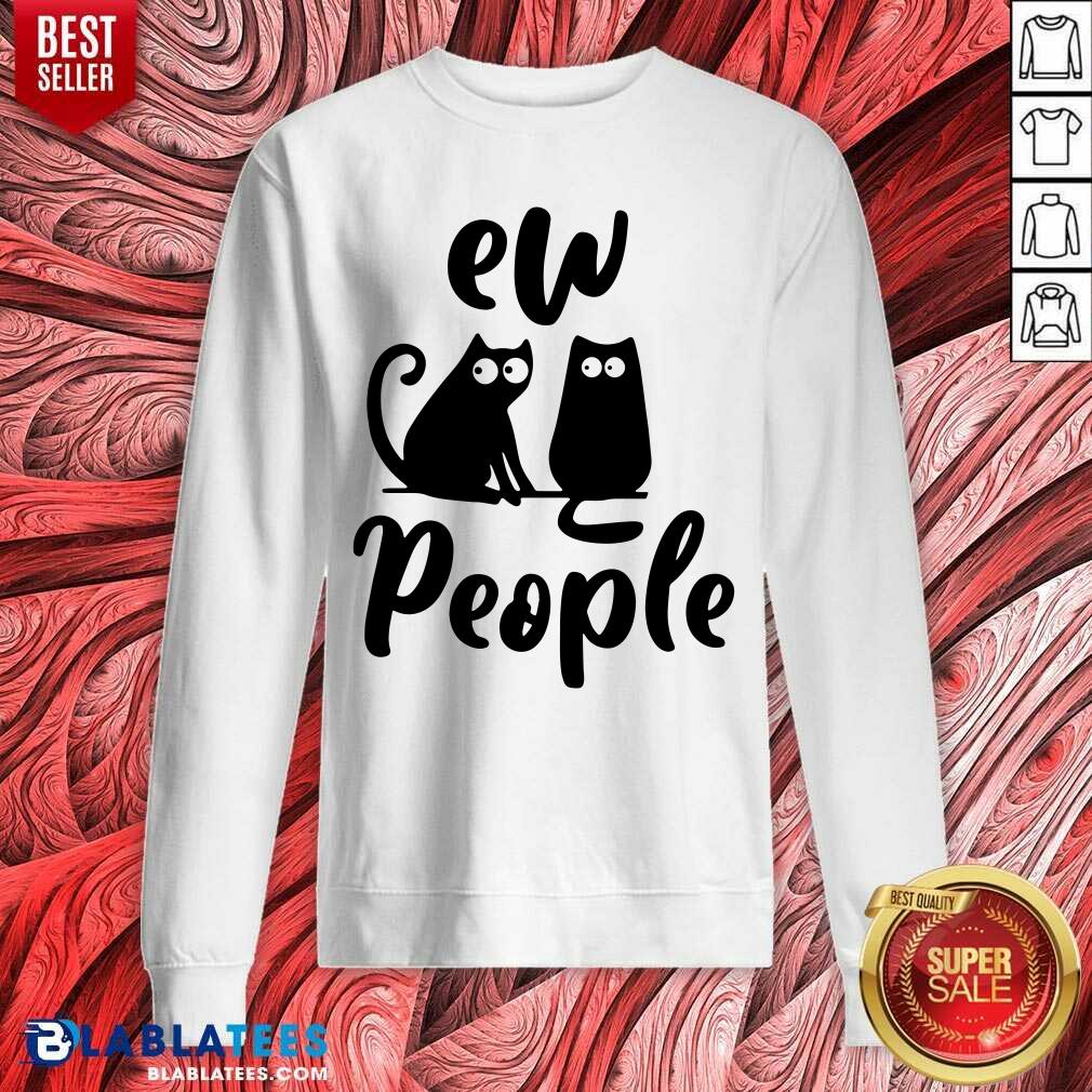 Black Cat Ew People Shirt - Image 5