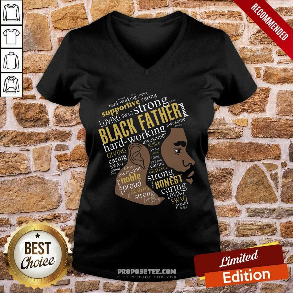 Black Father Hardworking Giving Shirt - Image 3