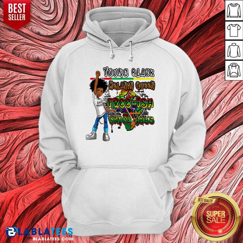 Black Kids Young Black Melanin Queen Shirt - Image 5