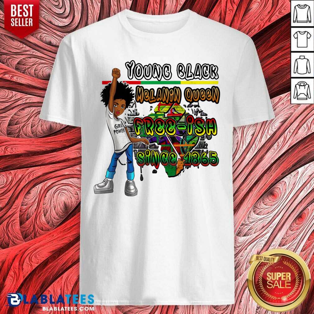 Black Kids Young Black Melanin Queen Shirt