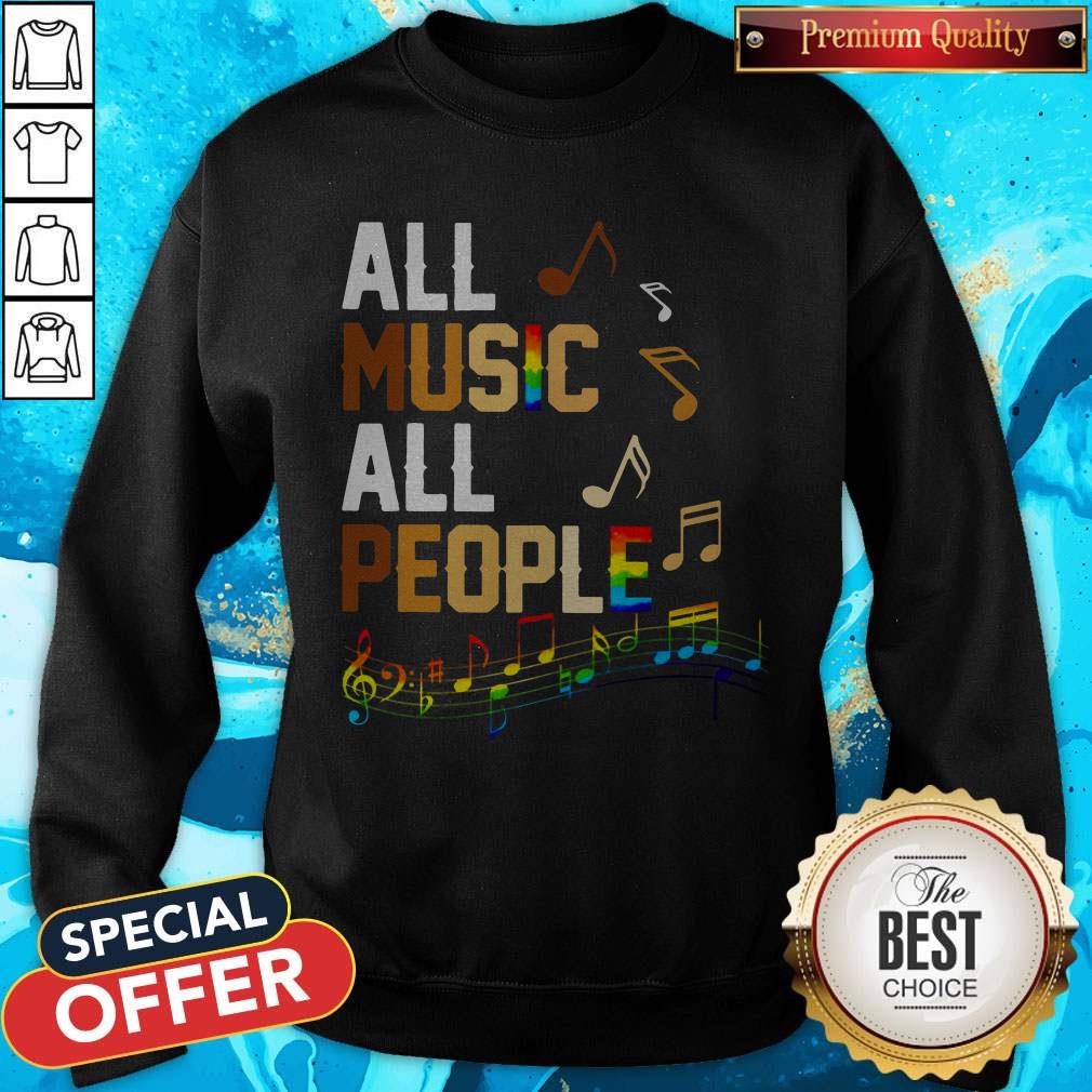 Black Lives Matter All Music All People Shirt - Image 5