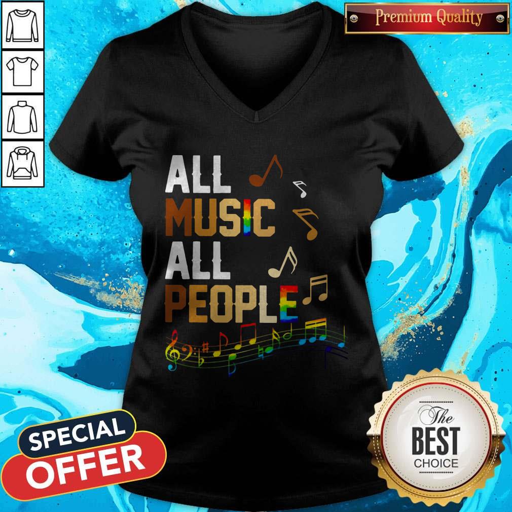 Black Lives Matter All Music All People Shirt - Image 3
