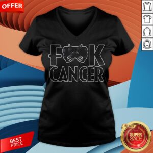 Alternative view of Black Panther Fuck Cancer Shirt