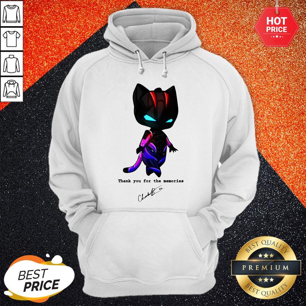 Black Pather Chadwick Boseman Thank You For The Memories Shirt - Image 5