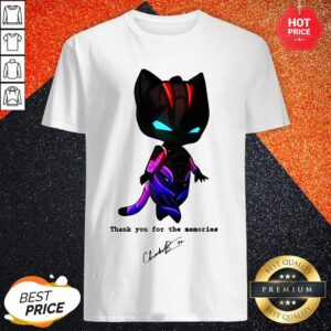 Black Pather Chadwick Boseman Thank You For The Memories Shirt