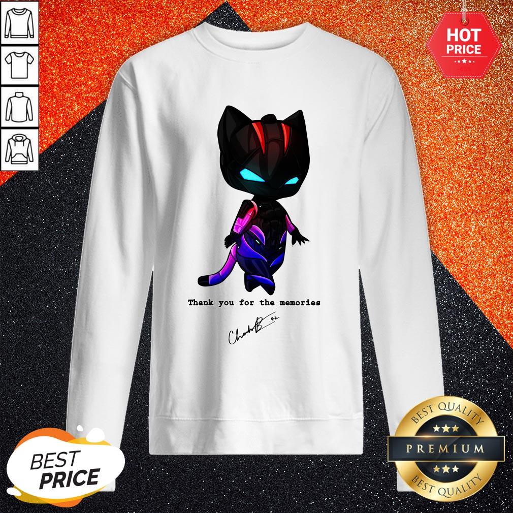 Black Pather Chadwick Boseman Thank You For The Memories Shirt - Image 4