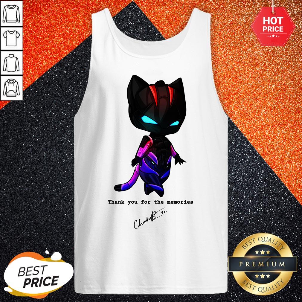 Black Pather Chadwick Boseman Thank You For The Memories Shirt - Image 3