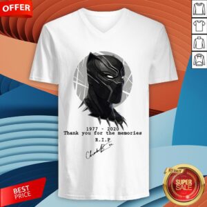 Alternative view of Black Pather Chadwick Boseman Thank You For The Memories Shirt