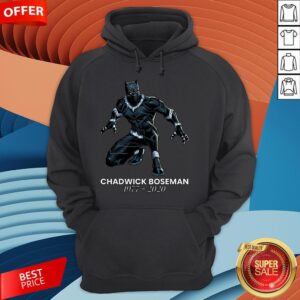 Alternative view of Black Pather Tribute RIP Chadwick Boseman Shirt