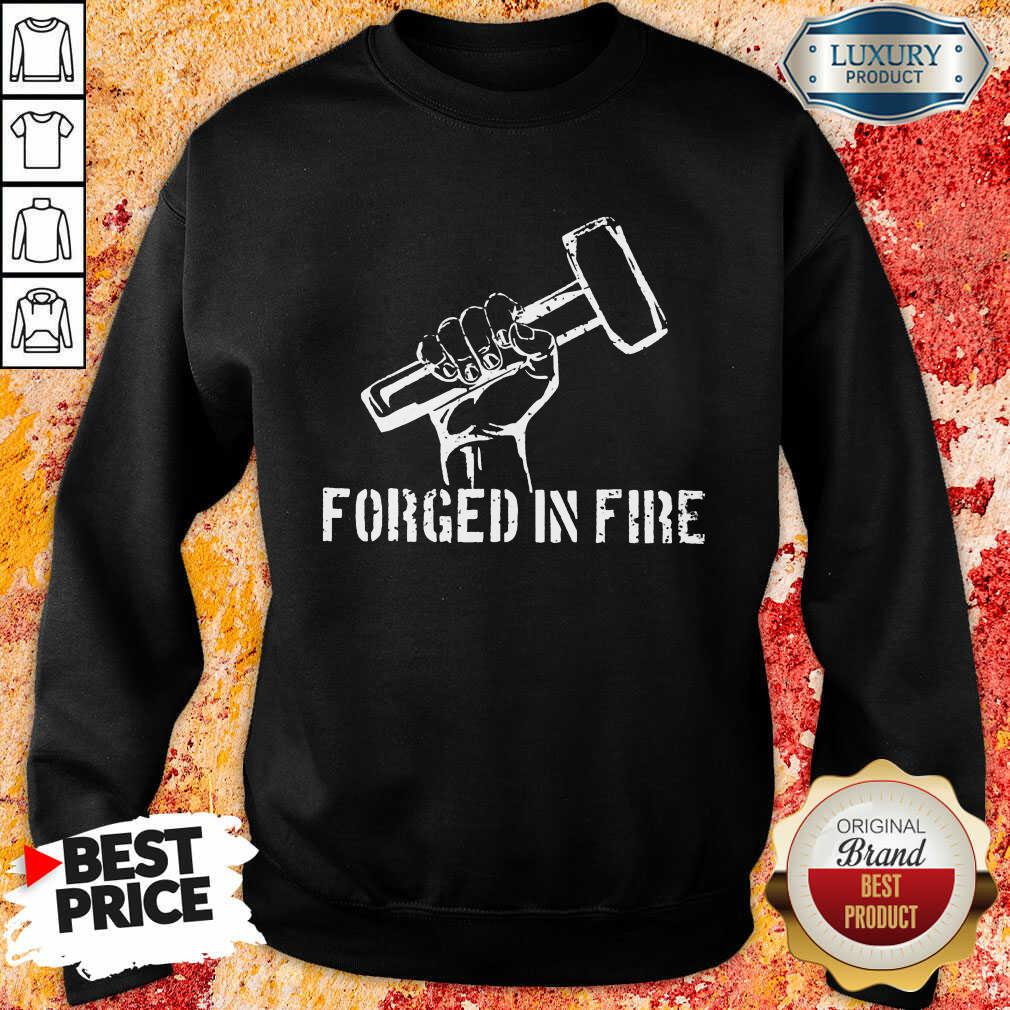 Blacksmith Forged In Fire Shirt - Image 4