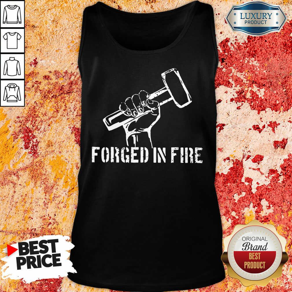 Blacksmith Forged In Fire Shirt - Image 3