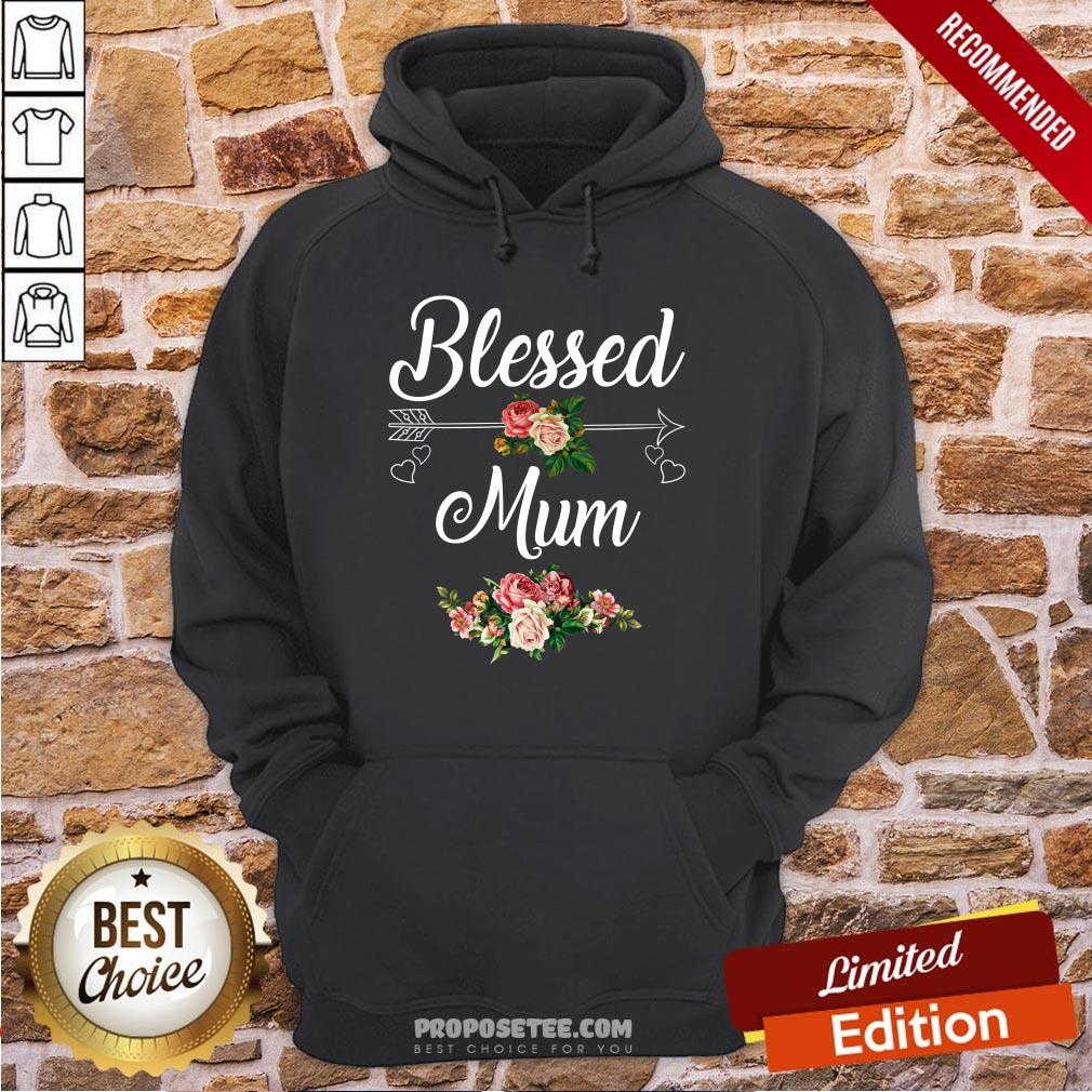 Blessed Mum Flower Mother Day Shirt - Image 5