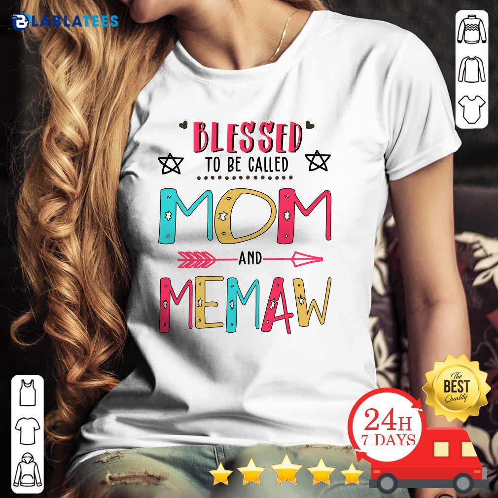 Blessed To Be Called Mom And Memaw Mother Day Shirt - Image 3