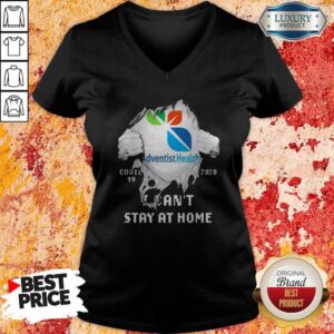 Alternative view of Blood Inside Me Adventist Health Covid 19 2020 I Can’t Stay At Home Shirt