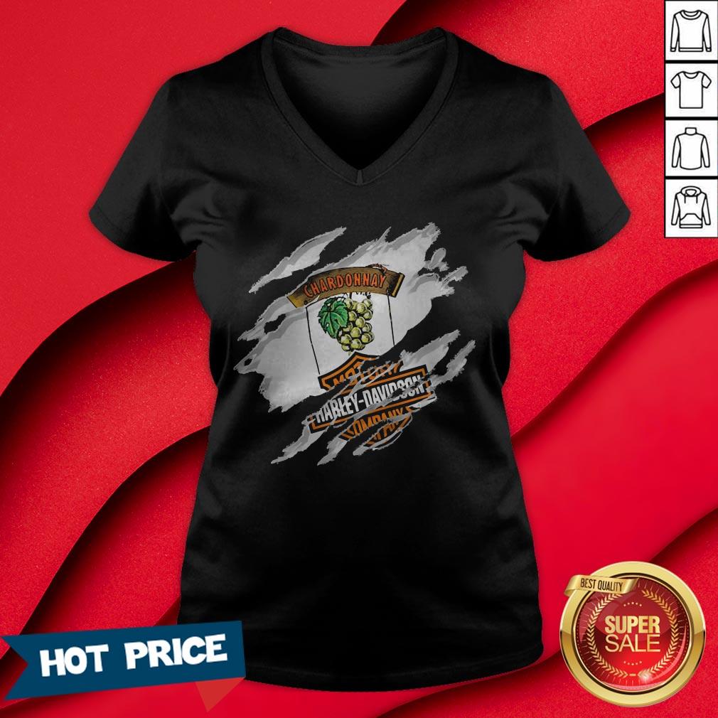 Blood Inside Me Chardonnay Motor Harley Davidson Company Shirt - Image 3