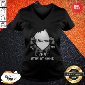 Alternative view of Blood Inside Me Hermes Makes Delivery Easy Covid 19 2020 I Can’t Stay At Home Shirt