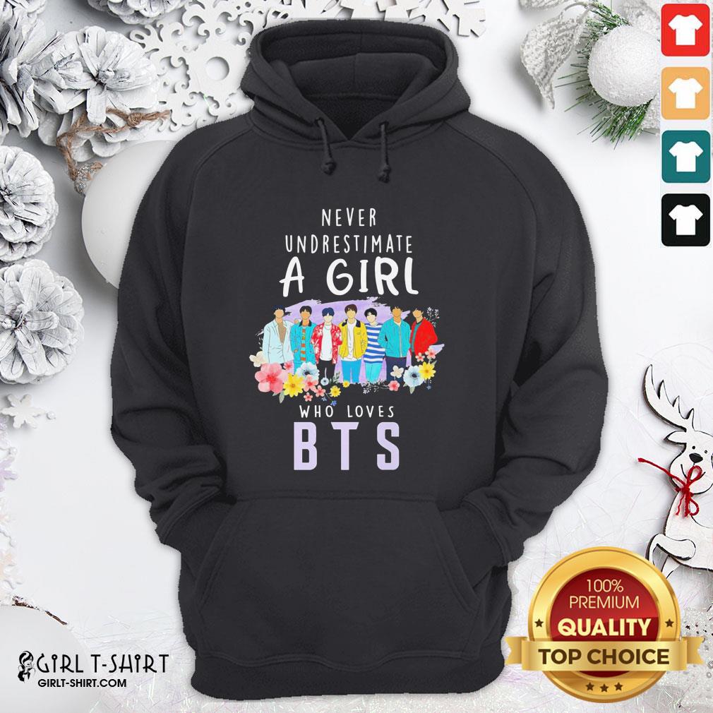 Blue Never Underestimate A Girl Who Loves BTS Shirt - Image 5