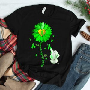 Blue Sunflower Elephant Spread Mental Health Awareness Month Shirt