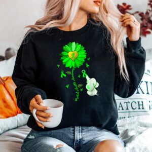 Alternative view of Blue Sunflower Elephant Spread Mental Health Awareness Month Shirt