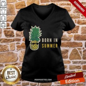 Alternative view of Born In Summer Pineapples Shirt