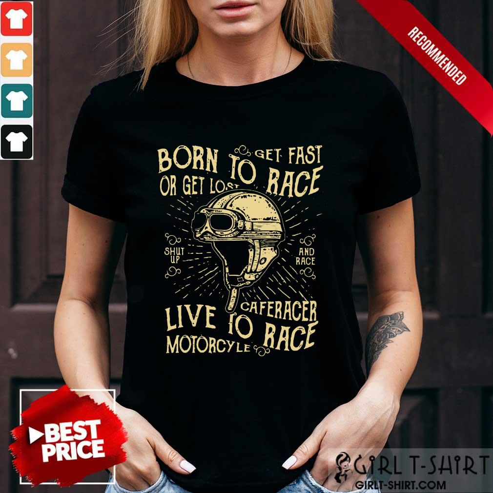 Born To Race Cafe Racer Motorcycle Shirt