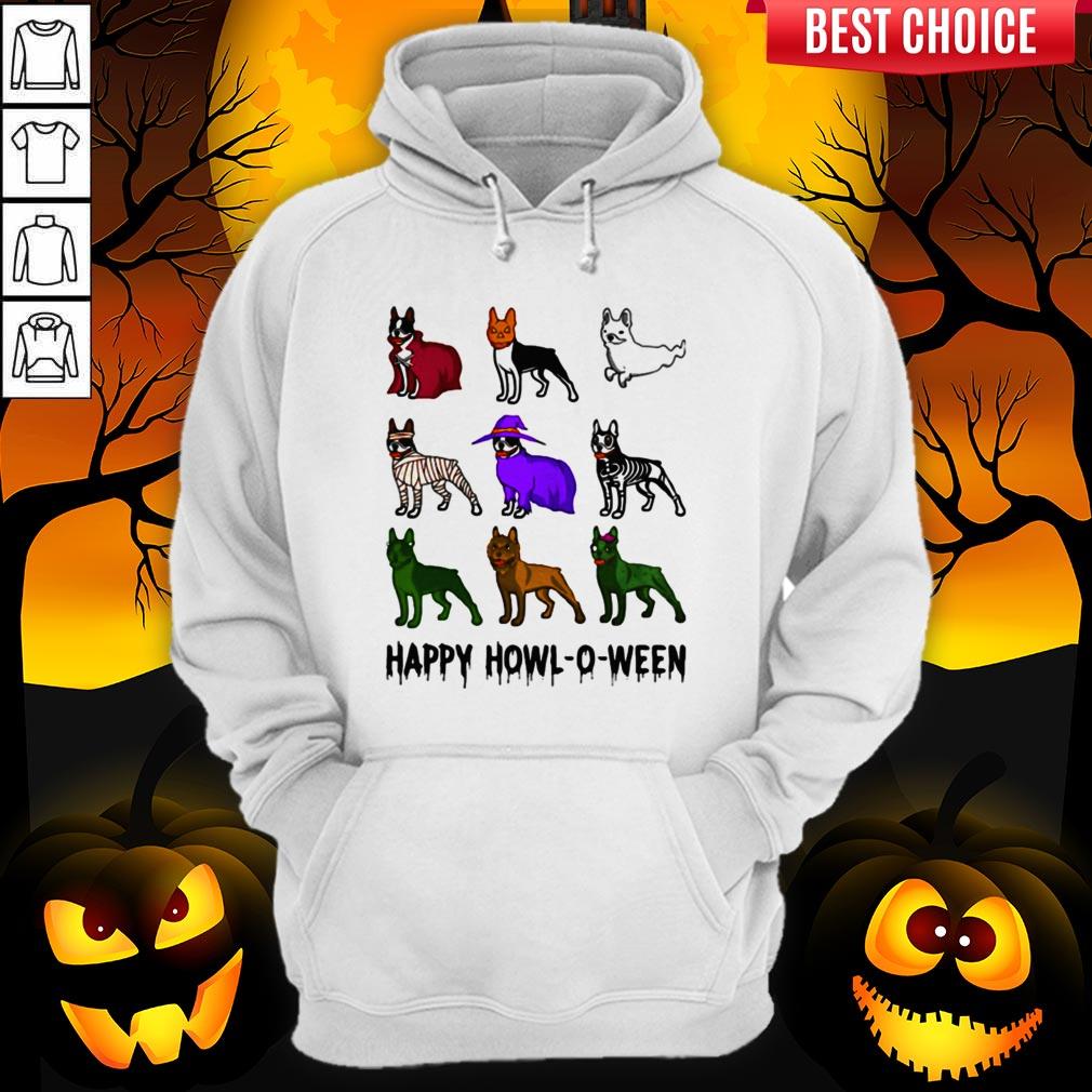 Bostie Happy Howl O Ween Halloween Shirt - Image 2
