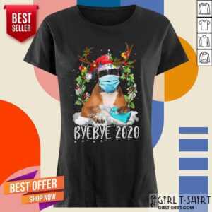 Alternative view of Boxer Christmas Face Mask Shirt
